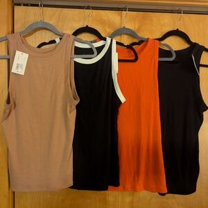 a new day Women's Tank Tops - Black, Orange, Tan